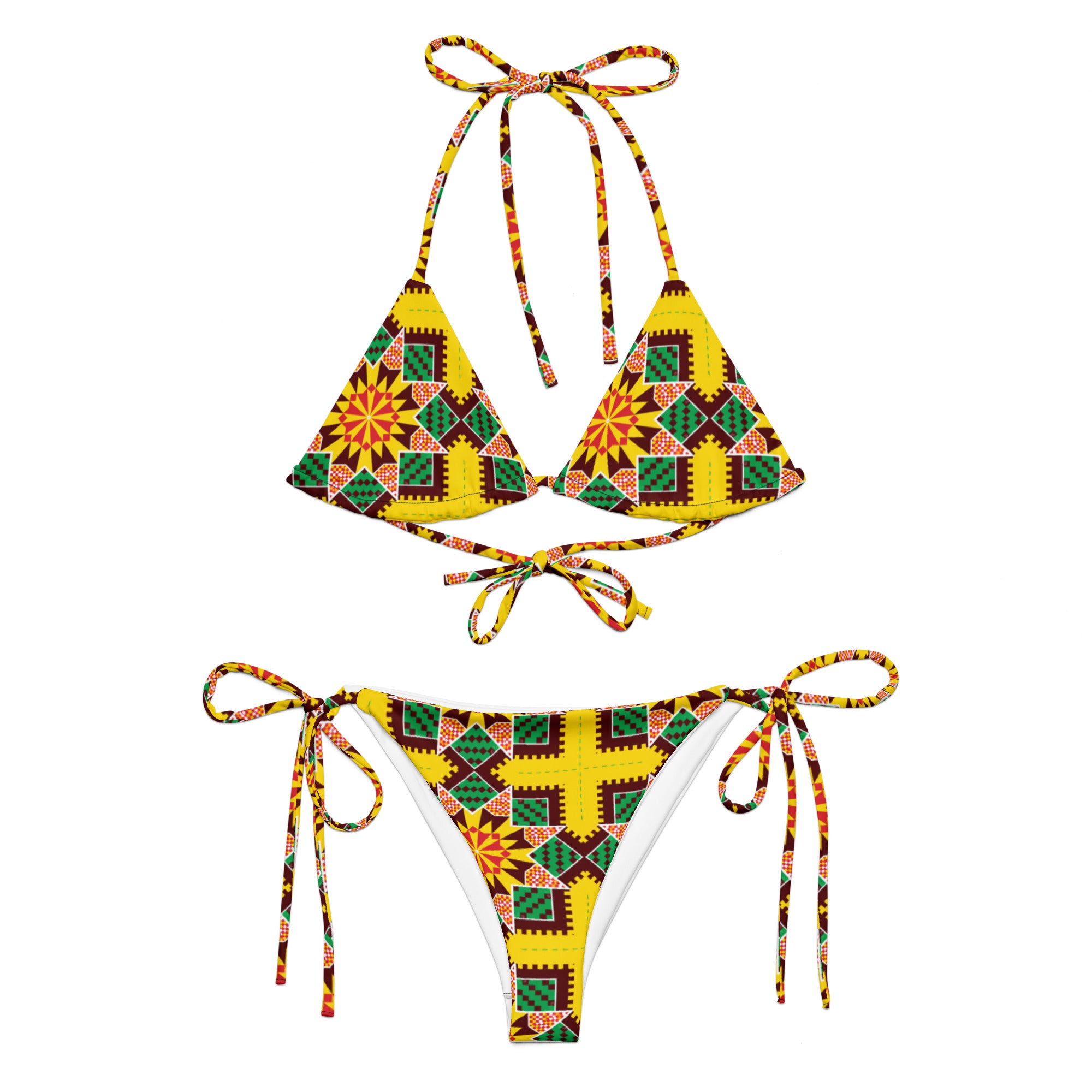 Afro Wave Summer wear- Padded String Bikini SET